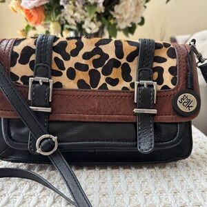 The Sak Leopard Print Leather Women's Bag